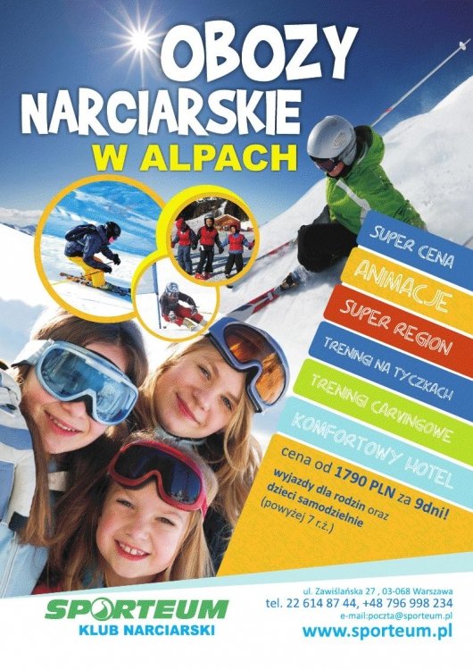 Obóz Narciarski i Snowboardowy dla Dzieci w Alpach  Val di Fiemme 2012